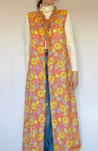 60's Orage Floral Duster
