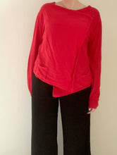 90's Red Wrap Top