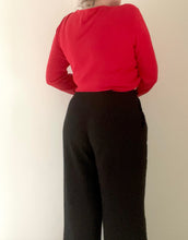 90's Red Wrap Top