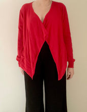 90's Red Wrap Top