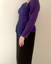 80's Purple Lace Blouse