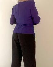 80's Purple Lace Blouse
