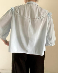 60's Powder Blue Bed Shirt