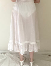 70's White Peasant Skirt