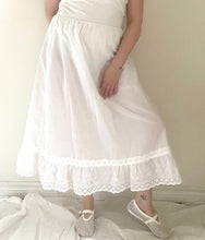 70's White Peasant Skirt