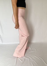 90's Pastel Pink Stretch Flares