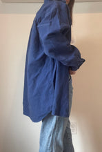 80's Blue Button Up