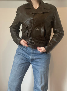 70's Brown Leather Jacket