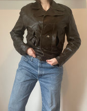 70's Brown Leather Jacket