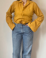 70's Yellow Button-Up
