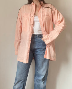 90's Pink Collared Button-Up