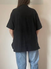 90's Black Cotton Dragon Embroidered Tee
