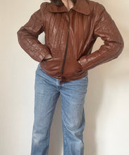 70's Brown Leather Jacket