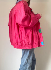 90's Hot Pink Windbreaker