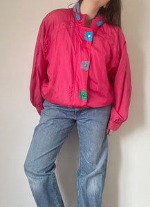 90's Hot Pink Windbreaker