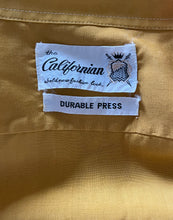 70's Yellow Button-Up