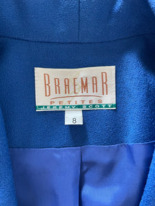 80's Royal Blue Wool Blazer