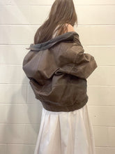 80's Distressed Brown Leather Jacket
