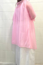 60's Pink Sheer Robe