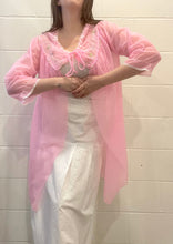 60's Pink Sheer Robe