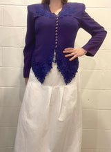 80's Purple Lace Blouse