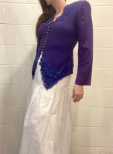 80's Purple Lace Blouse
