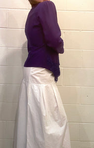 80's Purple Lace Blouse