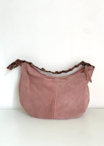 70's Rose Pink Vera Pelle Leather Shoulder Bag