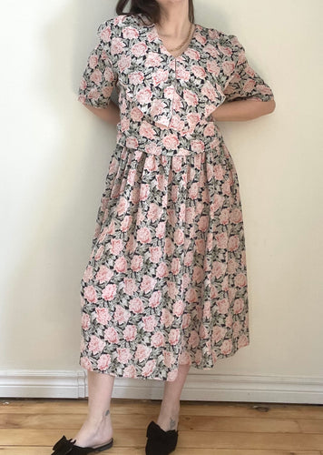 80's Floral Dress