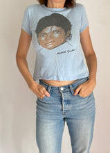 80's Blue Michael Jackson Graphic Tee