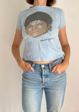 80's Blue Michael Jackson Graphic Tee