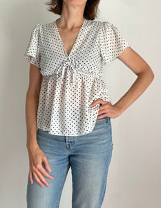 90's Polka Dot Blouse