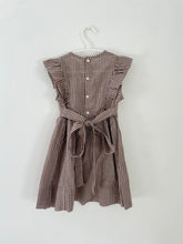 80's 4T Brown Gingham Sundress