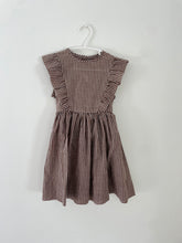 80's 4T Brown Gingham Sundress
