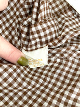 80's 4T Brown Gingham Sundress