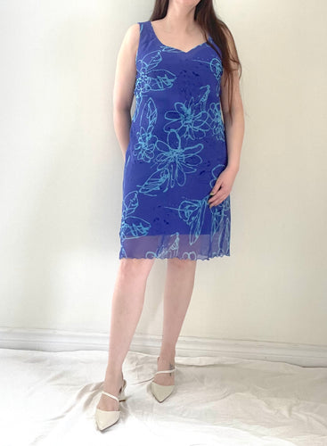 90's/Y2k Blue Shift Dress