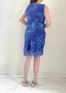90's/Y2k Blue Shift Dress