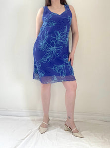 90's/Y2k Blue Shift Dress