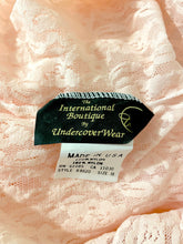 80's Pink Satin and Lace Jumpsuit