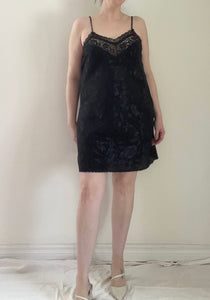 80's Black Negligee