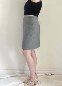 Houndstooth Pencil Skirt