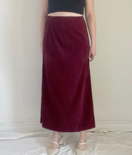 90's Burgundy Maxi Skirt