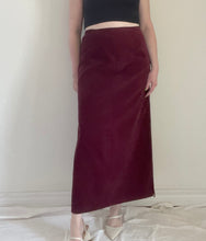 90's Burgundy Maxi Skirt