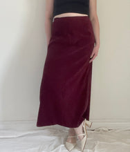 90's Burgundy Maxi Skirt
