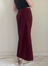 90's Burgundy Maxi Skirt