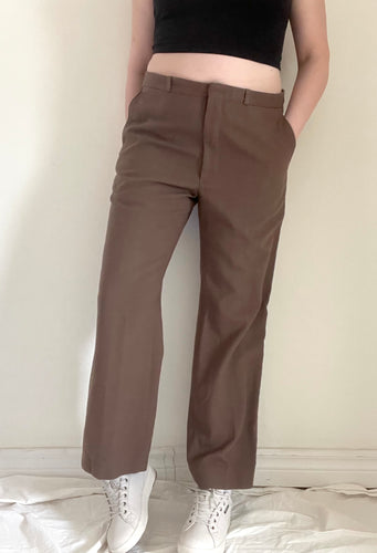 70's Dark Brown Trousers
