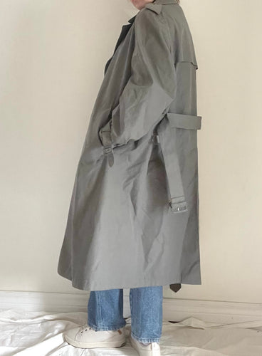 80's Grey London Fog Trench