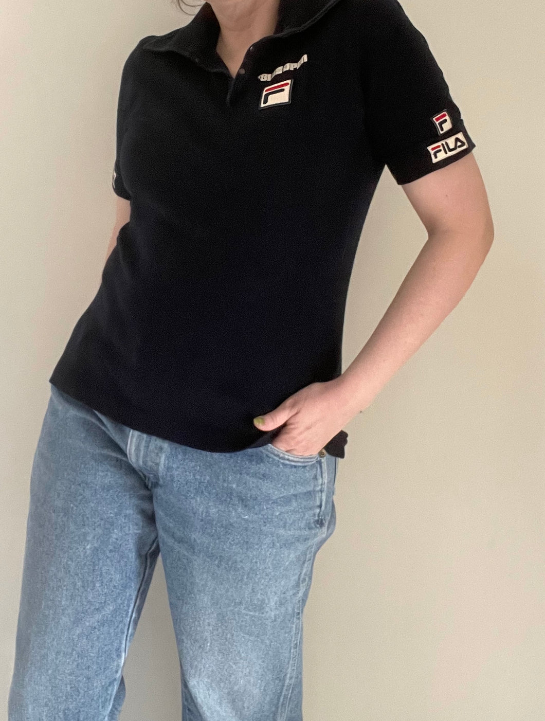 1981 Navy FILA U.S. Open Tee