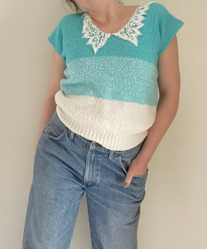 80's Blue Sweater Tee