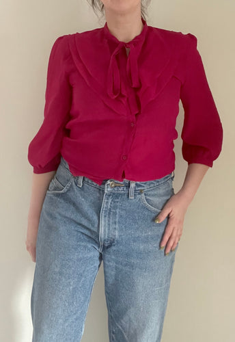 70's Pink Jeff Laurent Blouse